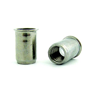 Stainless Steel Cylindrical Reduced Head Open End